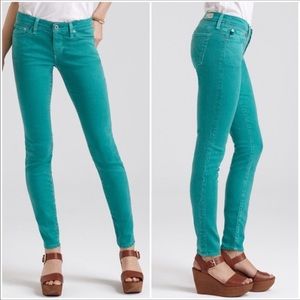 AG Jeans The Stilt Crop Cigarette pants green 28